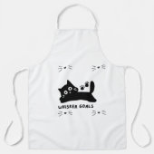 Whisker Goals Cat Silhouette Schort (Voorkant)