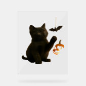 Whisker Hex & Lantaarn Glow Classic T-shirt Acryl Bord (Voorkant)