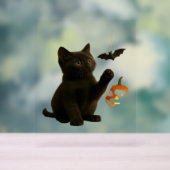 Whisker Hex & Lantaarn Glow Classic T-shirt Acryl Bord (Neutraal)