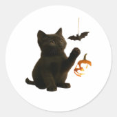 Whisker Hex & Lantaarn Glow Classic T-shirt Ronde Sticker (Voorkant)