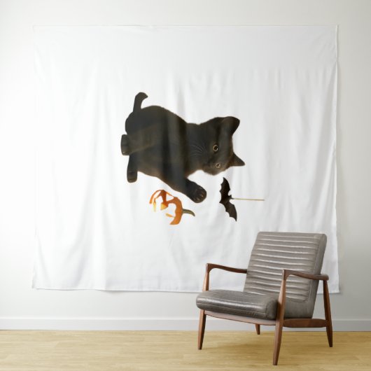 Whisker Hex & Lantaarn Glow Classic T-shirt Wandkleed (In Situ (horizontaal))