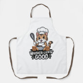 Whisker-Lickin’ Good Funny Cooking Tabby Cat Baker Schort (Voorkant)