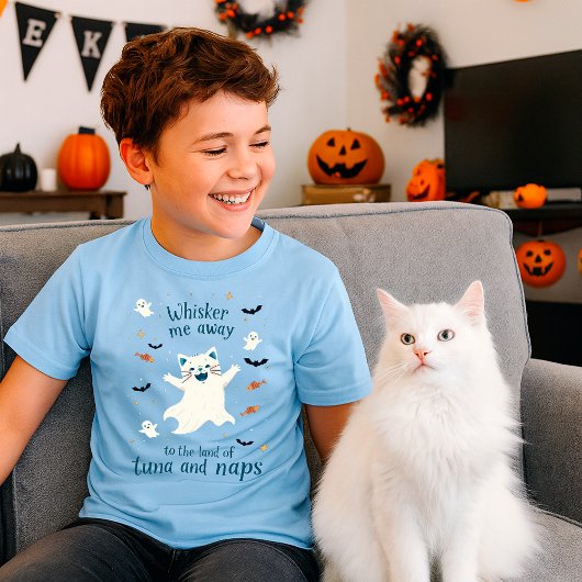 Whisker me weg | Grappige Spooky Halloween Cat T-shirt