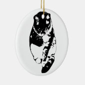 Whisker-Soft Aandenken Keramisch Ornament (Rechts)