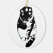 Whisker-Soft Aandenken Keramisch Ornament (Links)