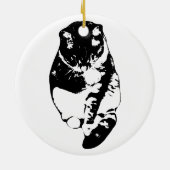 Whisker-Soft Aandenken Keramisch Ornament (Achterkant)