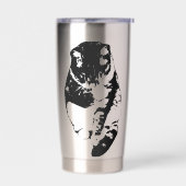 Whisker-Tuck Holiday Cat Geïsoleerde Drinkbeker (Links)