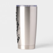 Whisker-Tuck Holiday Cat Geïsoleerde Drinkbeker (Achterkant)