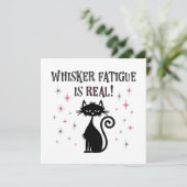 Whisker-vermoeidheid is een echt grappig kattenkat (Staand voorkant)