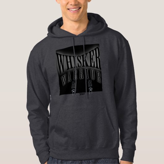 "Whisker Warrior" met krassende poten geestig ontw Hoodie (Voorkant)