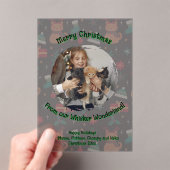 Whisker Wonderland Acrylic Photo Acryl Uitnodigingen (Insitu (Draagbaar))