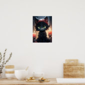 Whisker Wonderland: Cat Christmas-Poster Poster (Keuken)
