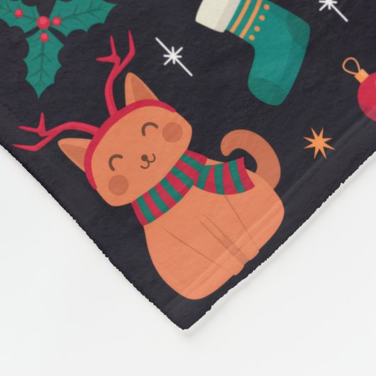 Whisker Wonderland Fleece Deken (Hoek)