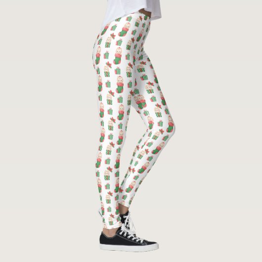 "Whisker Wonderland" Kerst Leggings (Rechts)
