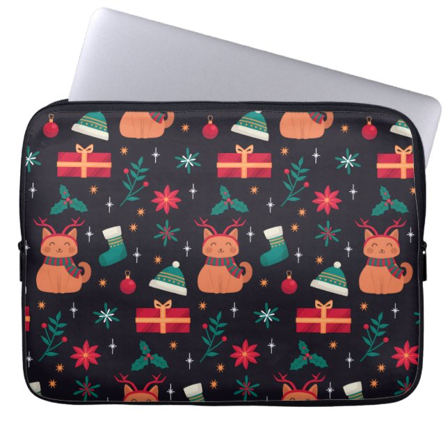 Whisker Wonderland Laptop Sleeve (Voorkant)