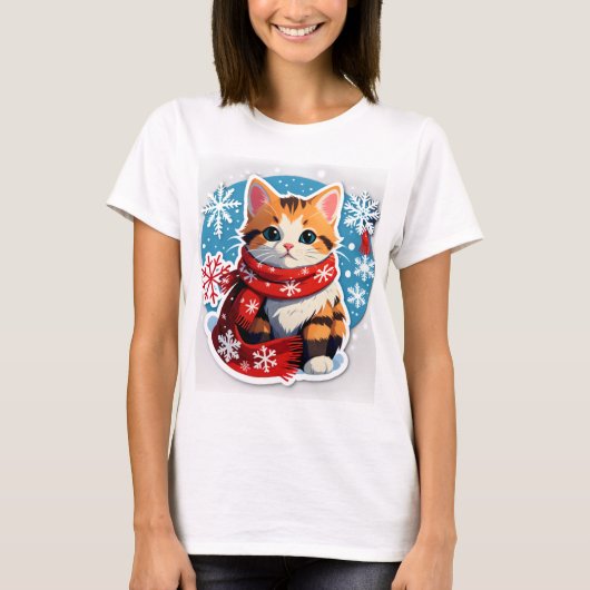 Whisker Wonderland – Schattige Shirt voor winterka (Voorkant)