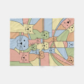 Whisker Wonders' Katten Fleece Deken (Voorkant (Horizontaal))