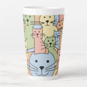 Whisker Wonders' Katten Latte Mok (Voorkant)
