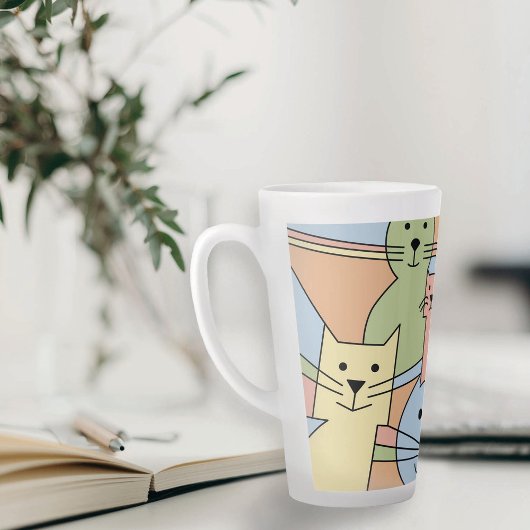 Whisker Wonders' Katten Latte Mok