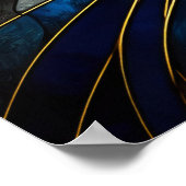 Whiskered Elegance - AI-gegenereerde kat Poster (Hoek)