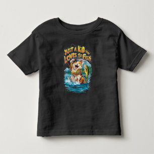 Whiskered Prection: Een katachtige Vissers Verrukk Kinder Shirts