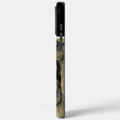 Whiskered Wonder in de regen Case-Mate iPhone Case (Achterkant / Links)