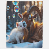 Whiskers and Hooves Fleece Deken (Voorkant)