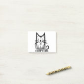 Whiskers Cat, I heart cats Post-it® Notes (Op bureau)