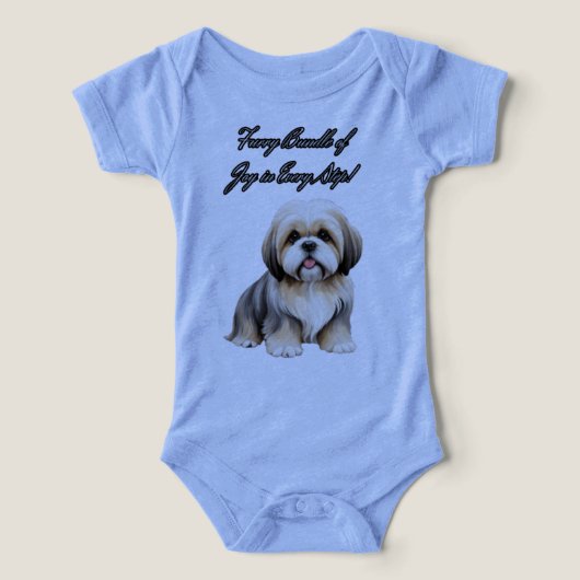 Whiskers en Fluff: Schattige pup in gezellige kleu (Design voorkant)