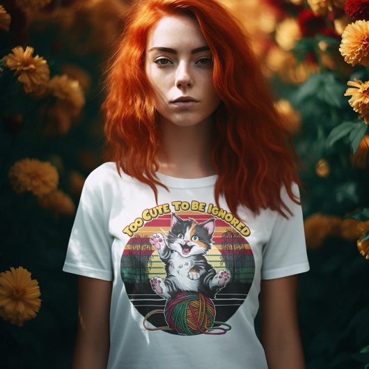 Whiskers en garen Te schattig om te worden genegee T-shirt