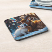 Whiskers en hoeven bier onderzetter (Linkerzijde)