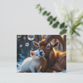 Whiskers en hoeven briefkaart