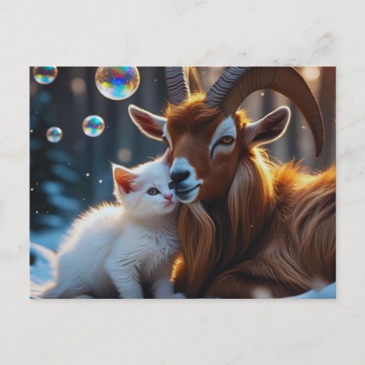 Whiskers en hoeven briefkaart (Voorkant)