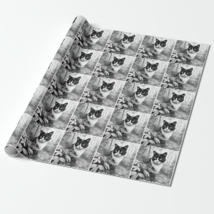Whiskers en Waakzaamheid- bos kat Cadeaupapier