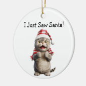Whiskers en Winter Cheer Cat Ornament (Links)