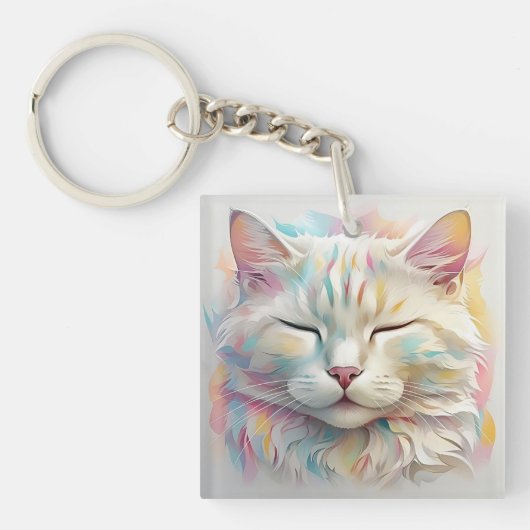 "WHISKERS IN BLOEI" SLEUTELHANGER (Voorkant)