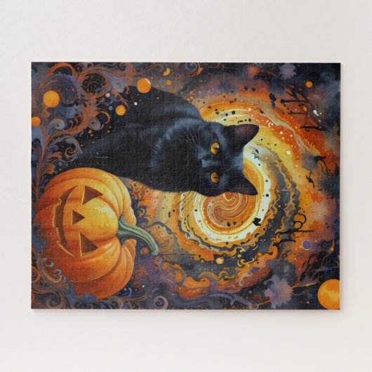 Whiskers in de Halloween Whirl Legpuzzel (Horizontaal)