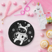 Whiskers in de ruimte papieren bordje (Feest)