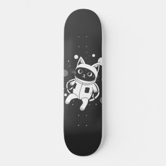 Whiskers in de ruimte persoonlijk skateboard