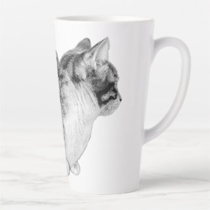 Whiskers in gedachten latte mok