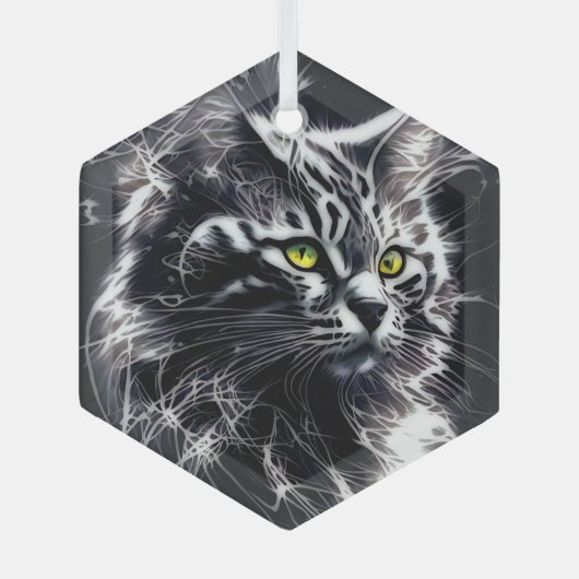 Whiskers in zilveren Ornament (Voorkant)
