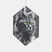 Whiskers in zilveren Ornament (Voorkant links)