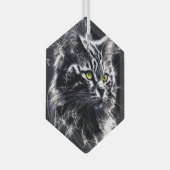Whiskers in zilveren Ornament (Voorkant Rechts)