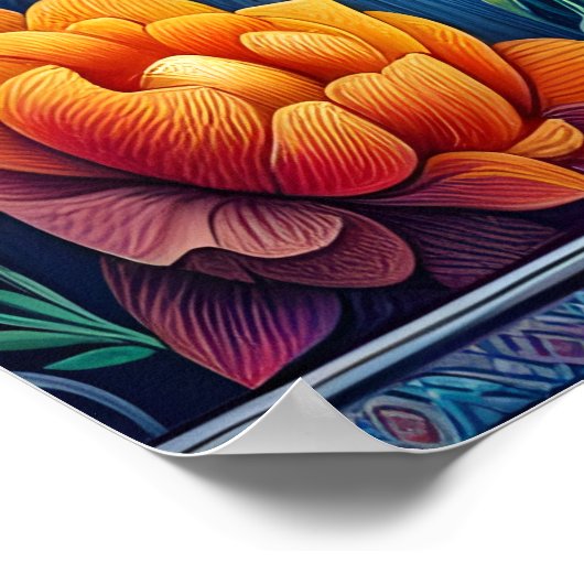 Whiskers of Light: Een kat die in de zon bakt Poster (Hoek)