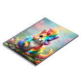 Whiskers of Wonder: de regenboog eenhoorn eekhoorn Notitieboek (Linkerzijde)