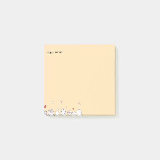 "Whiskers & Paws Notitieblok Post-it® Notes (Voorkant)