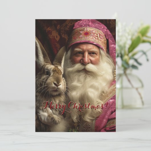 Whiskers Roze Sinterklaas Kerstmis (Staand voorkant)