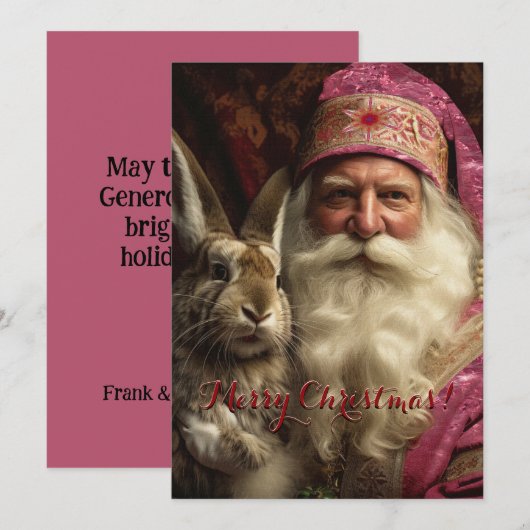 Whiskers Roze Sinterklaas Kerstmis (Voorkant / Achterkant)