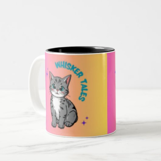 Whiskers & Tales – De Mok van Cat Lover (Voorkant links)