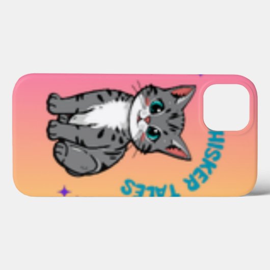 Whiskers & Tales Schattigee Cat Storybook Telefoon Case-Mate iPhone Case (Achterkant (horizontaal))